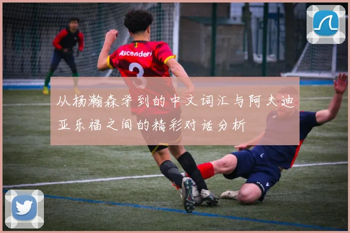 从杨瀚森学到的中文词汇与阿夫迪亚乐福之间的精彩对话分析